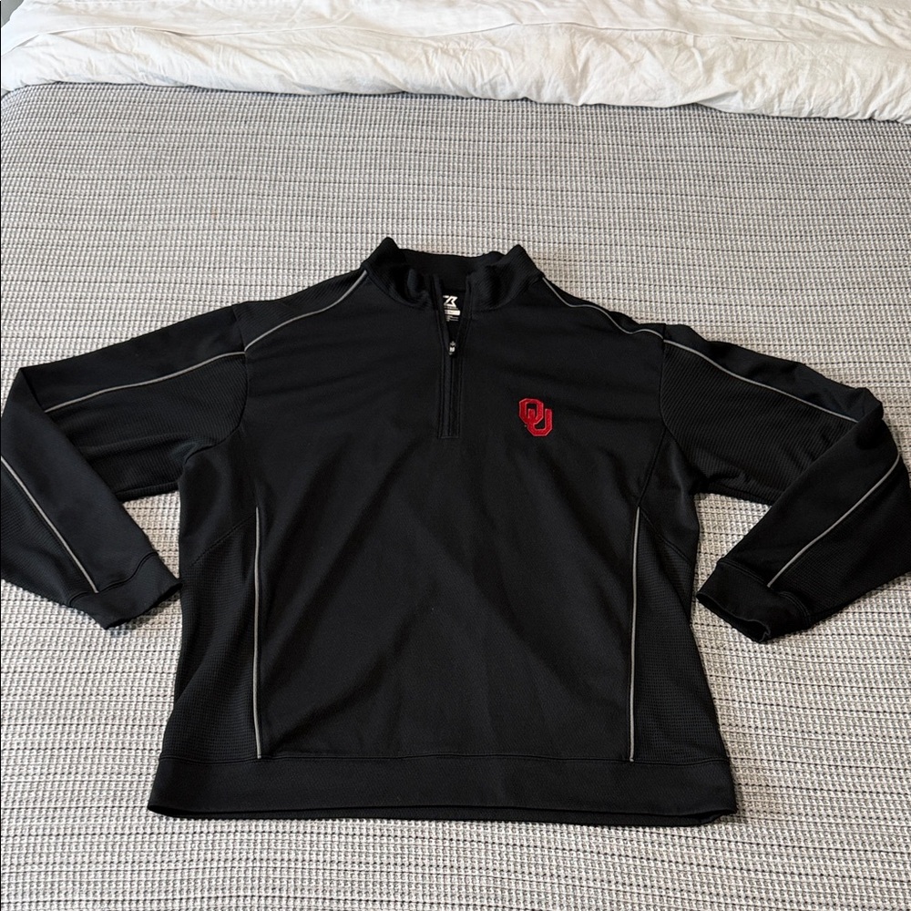 Cutter & Buck XLT University of Oklahoma OU Sooners Quarter Zip Pullover